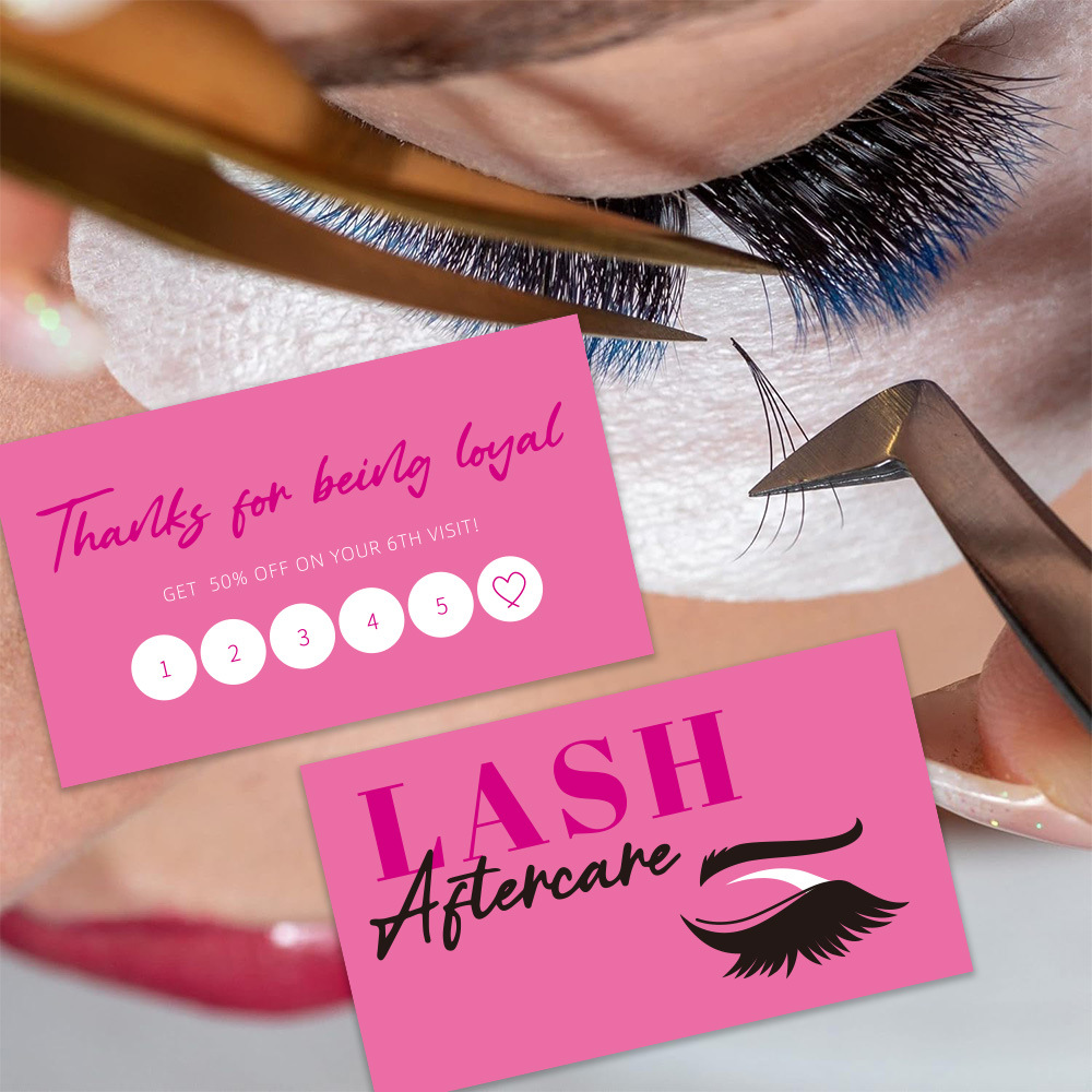 Eyelash Extension Single Lash - Cartes de visite d'extension de cils