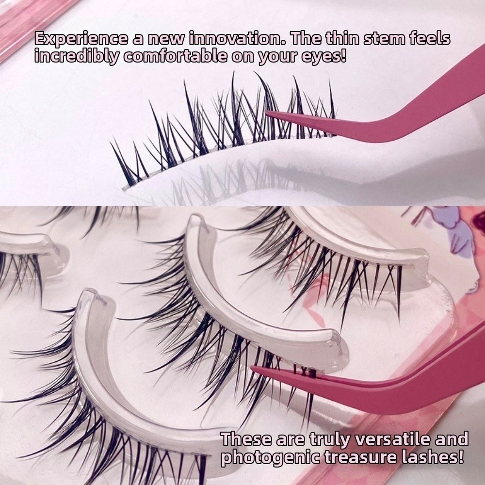 Eyelash Extension Anime Style - Faux Cils Noirs Style Anime Cartoon