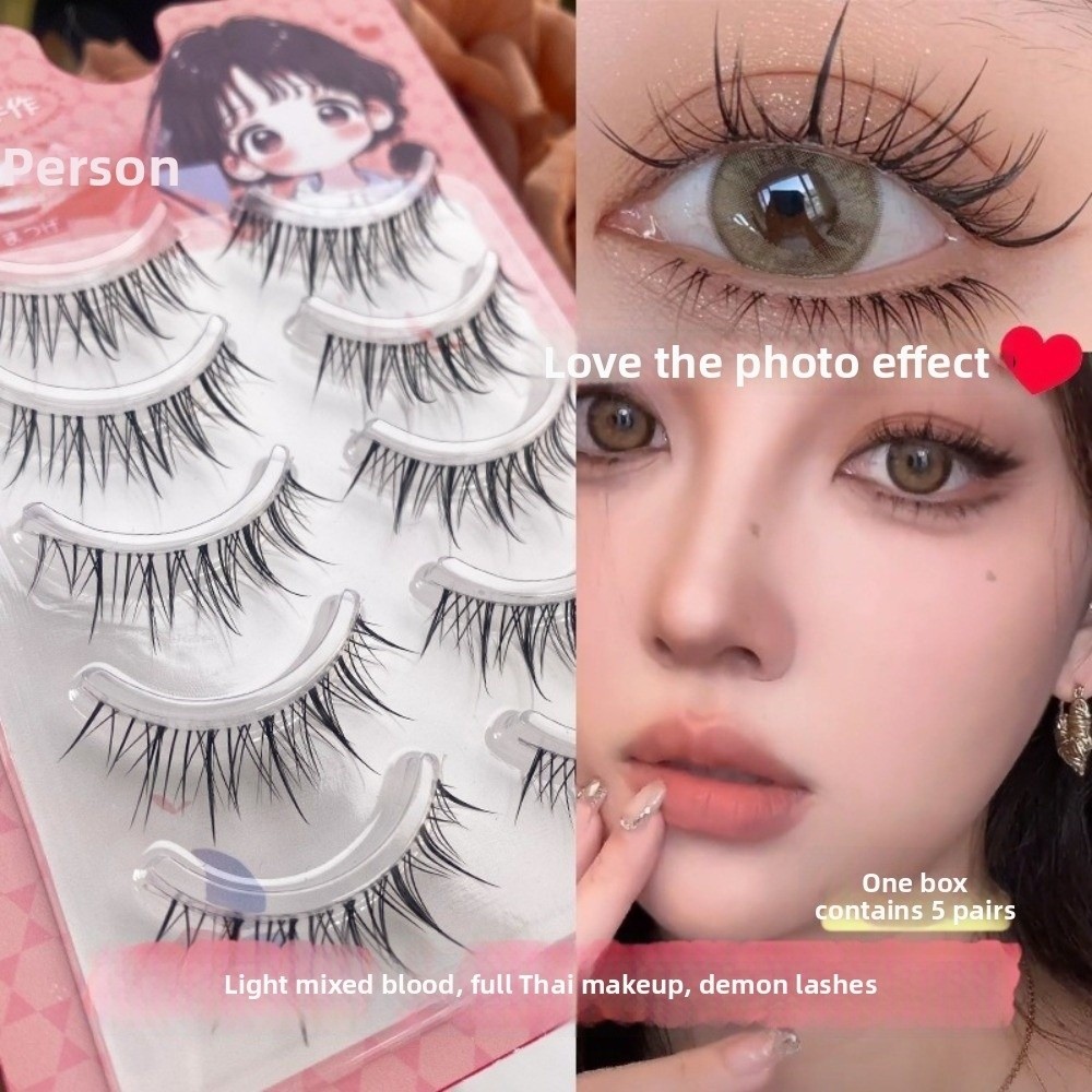 Eyelash Extension Anime Style - Faux Cils Noirs Style Anime Cartoon