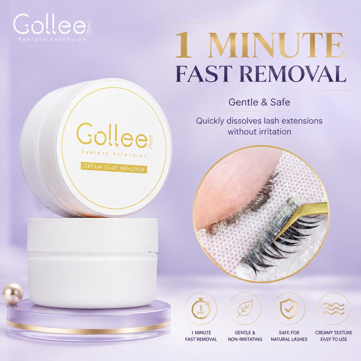 Lash Removal Cream - Crème démaquillante pour cils Gollee Peach
