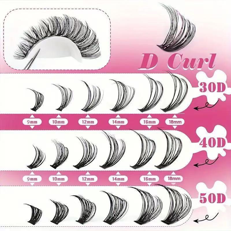 Eyelash Extension Volume - Kit de cils en bouquets professionnels