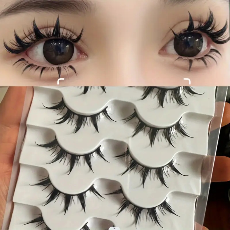 Eyelash Extension Anime Style - 5 paires de faux cils de