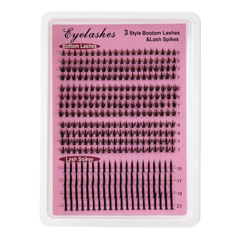 Eyelash Extension Anime Style - Ensemble de cils segmentés DIY pour