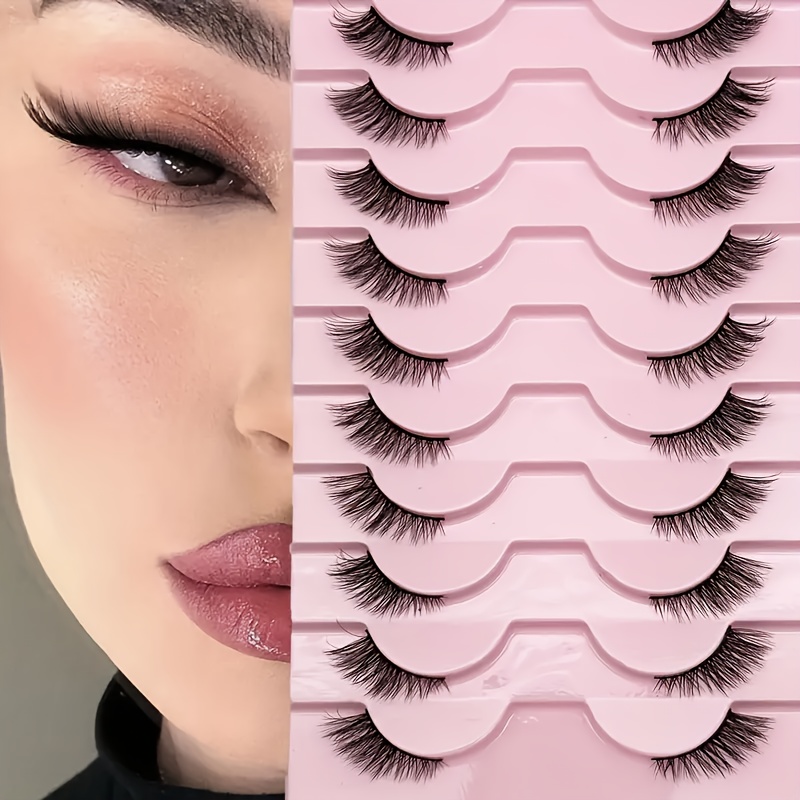 Eyelash Extension Volume - 10 paires de demi-cils naturels et