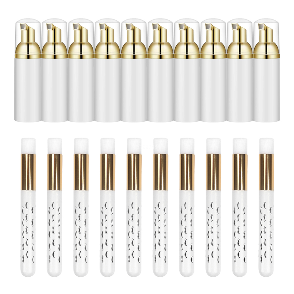 Refill Eyelash Extension - 10 pièces 60ml cils shampooing Mousse
