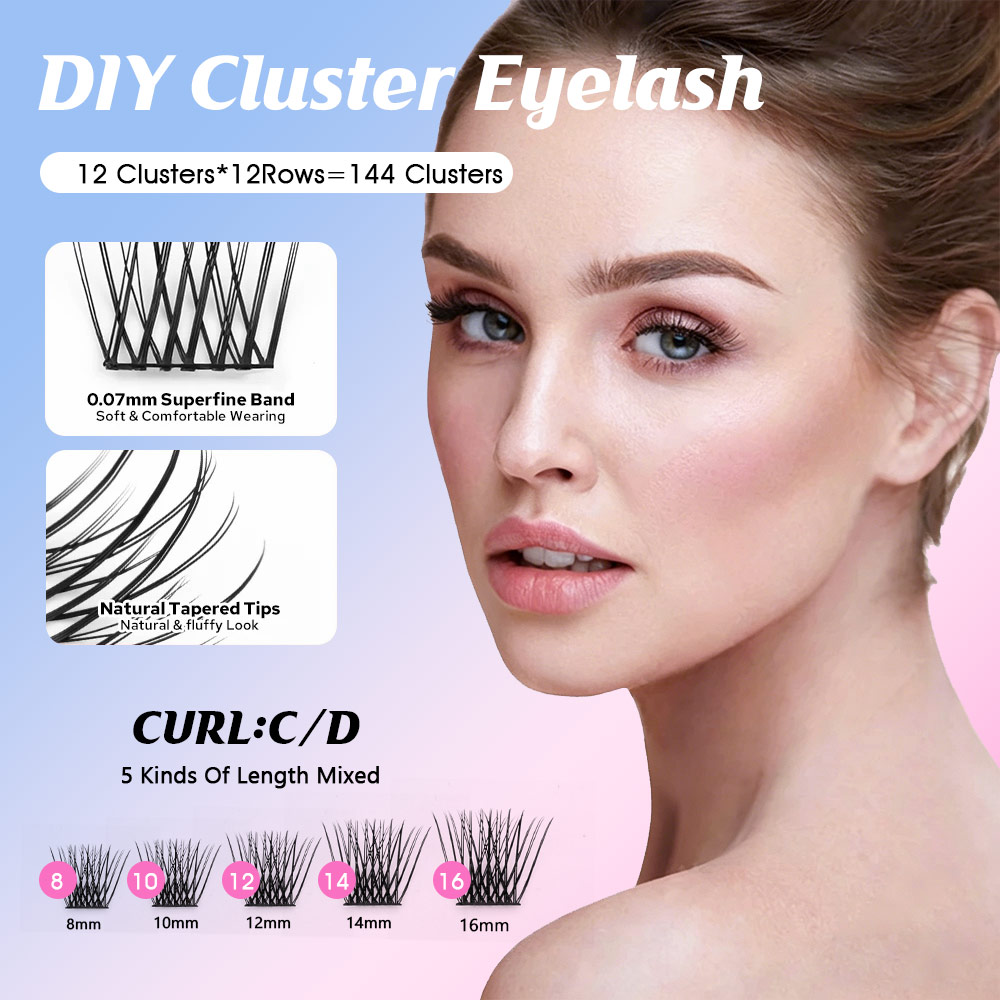 144 Grands Paquets de Cils Ind - Eyelash Extension Single Lash avis et prix