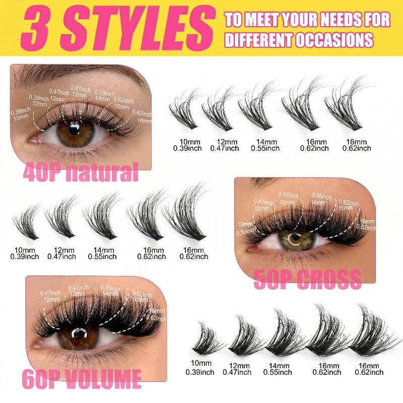 Faux cils en grappe, longueurs - Eyelash Extension Volume avis et prix