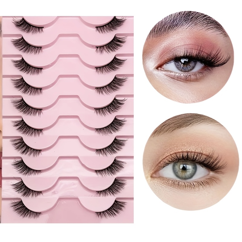 10 paires de demi-cils naturel - Eyelash Extension Volume avis et prix