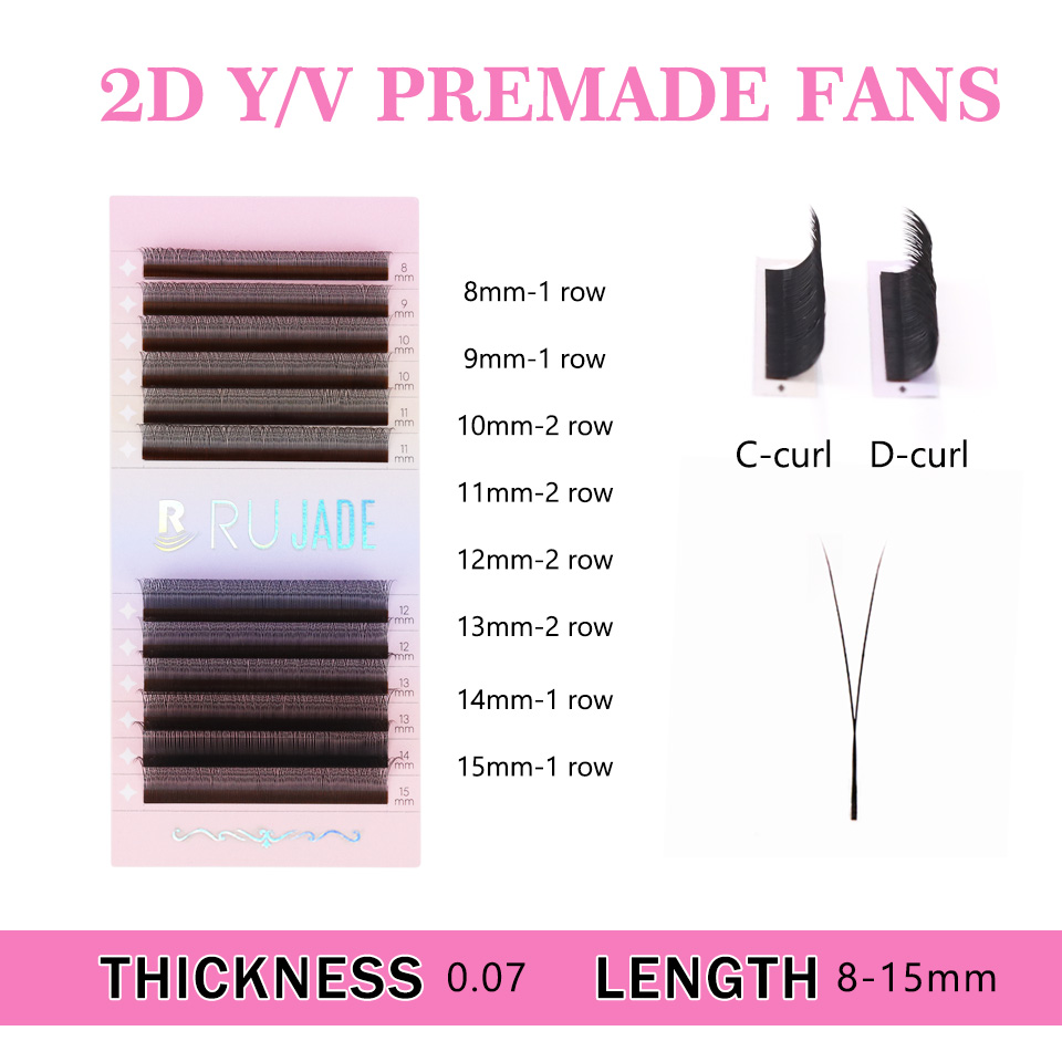 RUJADE Cils en Y 2D, Maille Cr - Eyelash Extension Single Lash avis et prix